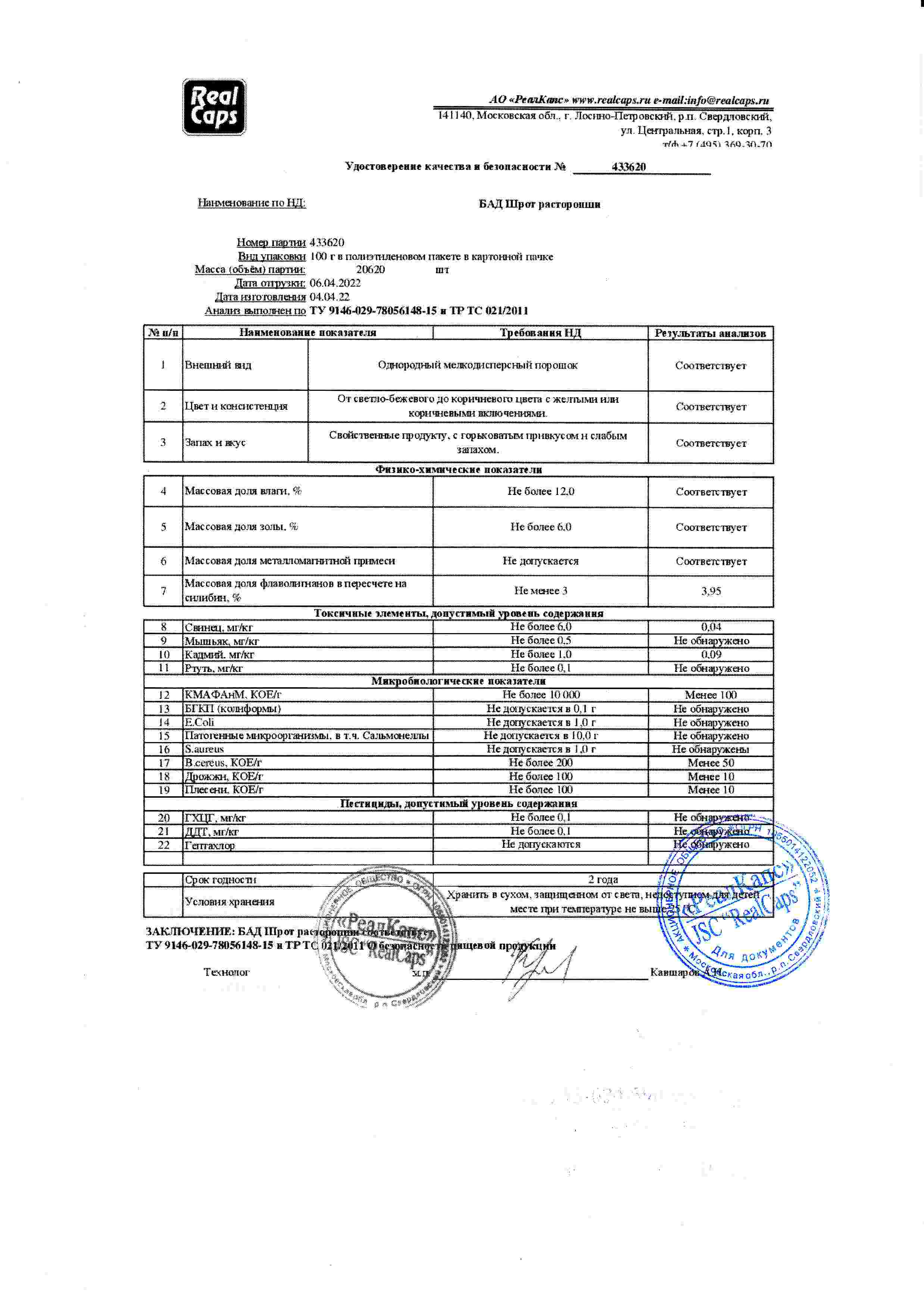 Паспорт №042022